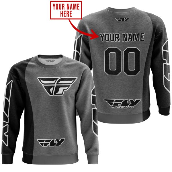 PREMIUM MX - CUSTOM NAME - FLY RACING - GREY - Image 3