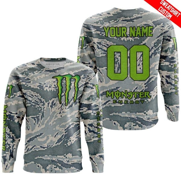 LIMITED EDITION PRODUCTS - US AIR PORCE - MONSTER ENERGY RACING V1 - CUSTOM NAME - Image 3