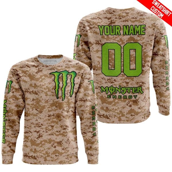 LIMITED EDITION PRODUCTS - US MARINE - MONSTER ENERGY RACING V1 - CUSTOM NAME - Image 3