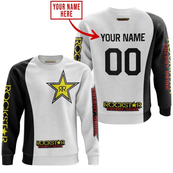 PREMIUM MX - CUSTOM NAME - ROCKSTAR - WHITE - Image 3