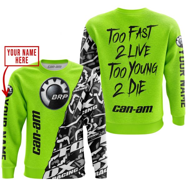 TOO FAST TO LIVE TOO YOUNG TO DIE - LIMITED EDITION - CUSTOM NAME - CAN AM - NEON - Image 3