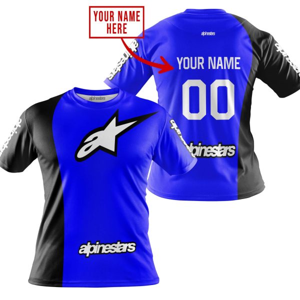 PREMIUM MX - CUSTOM NAME - ALPINESTARS - BLUE - Image 4
