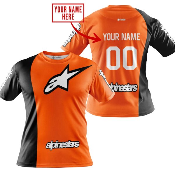 PREMIUM MX - CUSTOM NAME - ALPINESTARS - ORANGE - Image 4
