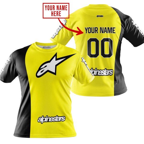 PREMIUM MX - CUSTOM NAME - ALPINESTARS - YELLOW - Image 4