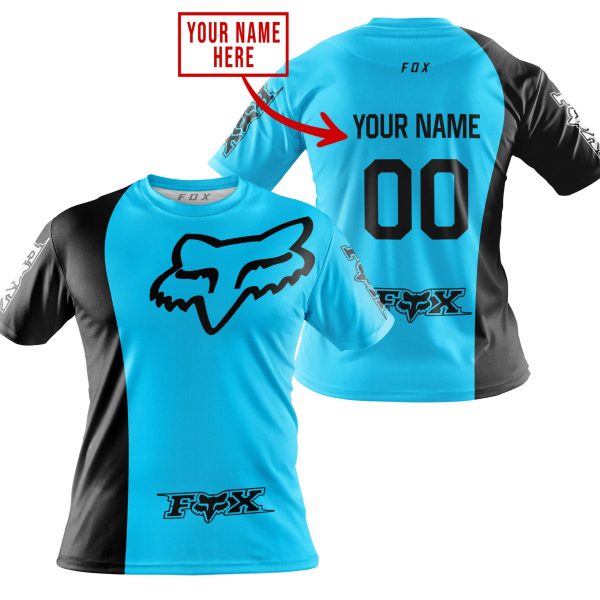 PREMIUM MX - CUSTOM NAME - FOX RACING -SKY BLUE - Image 2