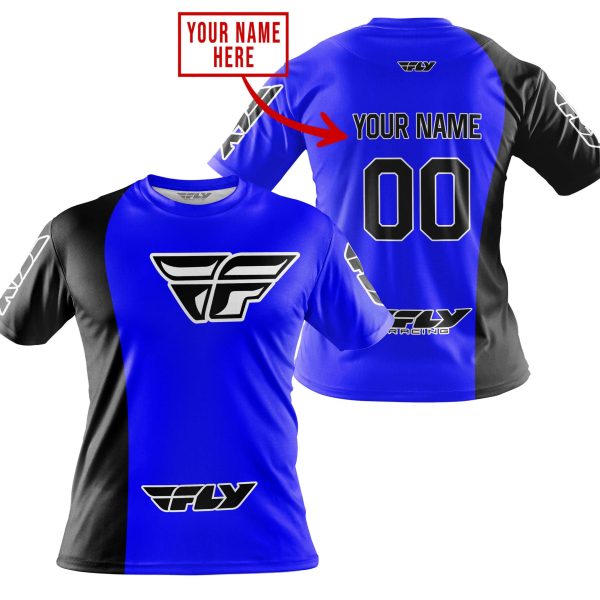 PREMIUM MX - CUSTOM NAME - FLY RACING - BLUE - Image 4