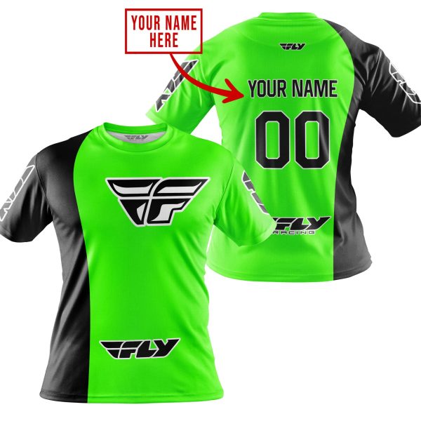 PREMIUM MX - CUSTOM NAME - FLY RACING - GREEN - Image 4