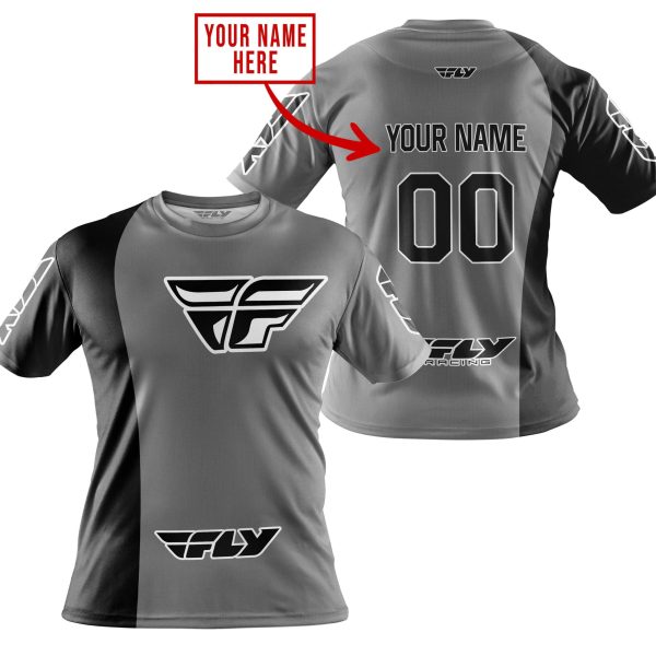 PREMIUM MX - CUSTOM NAME - FLY RACING - GREY - Image 4
