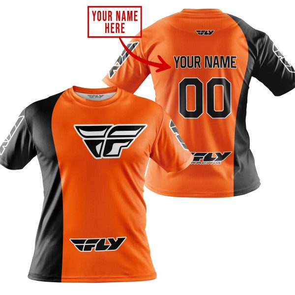 PREMIUM MX - CUSTOM NAME - FLY RACING - ORANGE - Image 4