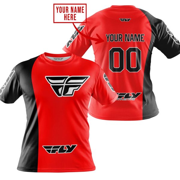 PREMIUM MX - CUSTOM NAME - FLY RACING - RED - Image 4