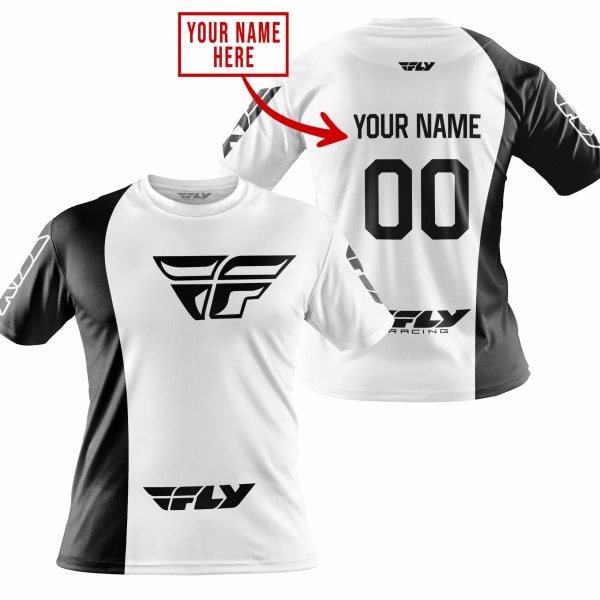 PREMIUM MX - CUSTOM NAME - FLY RACING - WHITE - Image 4