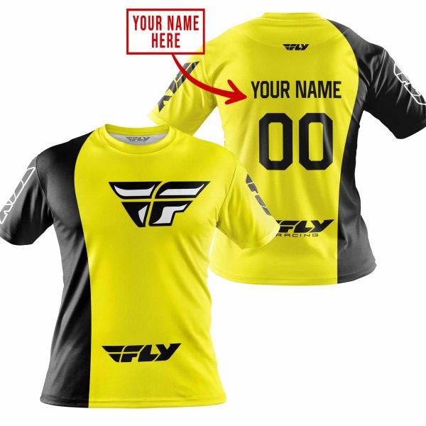 PREMIUM MX - CUSTOM NAME - FLY RACING - YELLOW - Image 4