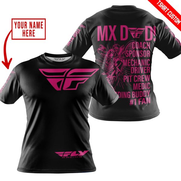 MX DAD - PERSONALISED GIFTS FOR CHILDREN & ADULTS - FLY RACING - PINK 1 - Image 4