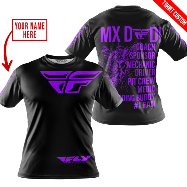 MX DAD - PERSONALISED GIFTS FOR CHILDREN & ADULTS - FLY RACING - PURPLE - Image 4
