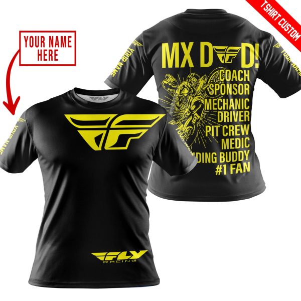 MX DAD - PERSONALISED GIFTS FOR CHILDREN & ADULTS - FLY RACING - YELLOW - Image 4