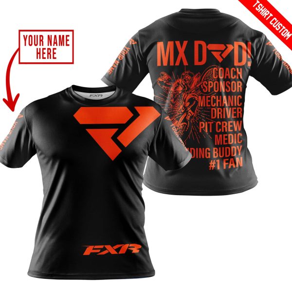MX DAD - PERSONALISED GIFTS FOR CHILDREN & ADULTS - FXR - BLACK ORANGE - Image 4