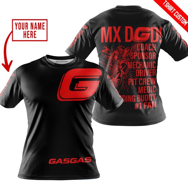 MX DAD - PERSONALISED GIFTS FOR CHILDREN & ADULTS - GAS GAS -BLACK RED - Image 4