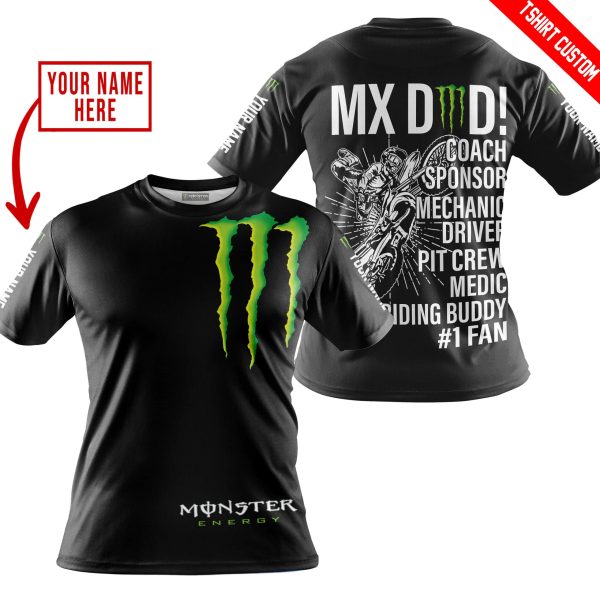 MX DAD - PERSONALISED GIFTS FOR CHILDREN & ADULTS - MONSTER - BLACK - Image 4