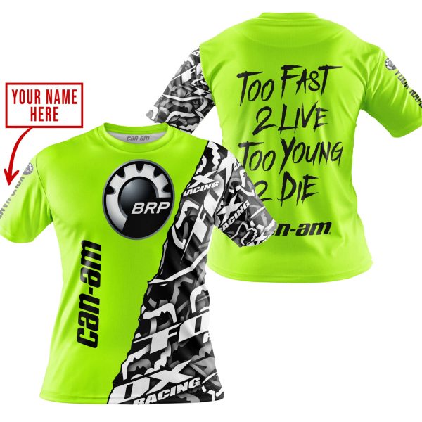 TOO FAST TO LIVE TOO YOUNG TO DIE - LIMITED EDITION - CUSTOM NAME - CAN AM - NEON - Image 4