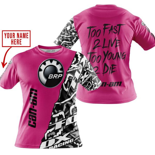 TOO FAST TO LIVE TOO YOUNG TO DIE - LIMITED EDITION - CUSTOM NAME - CAN AM - PINK 1 - Image 4