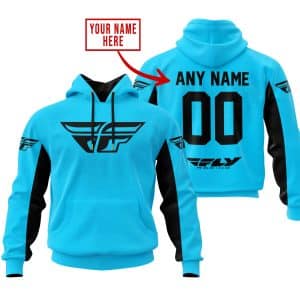 CUSTOM NAME RACING - LIMITED EDITION - FLY RACING- SKY BLUE V2
