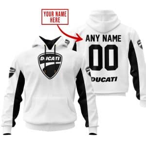 CUSTOM NAME RACING - LIMITED EDITION - DUCATI - WHITE V2