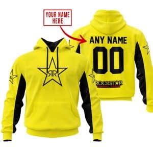 CUSTOM NAME RACING - LIMITED EDITION - ROCKSTAR V2 - YELLOW
