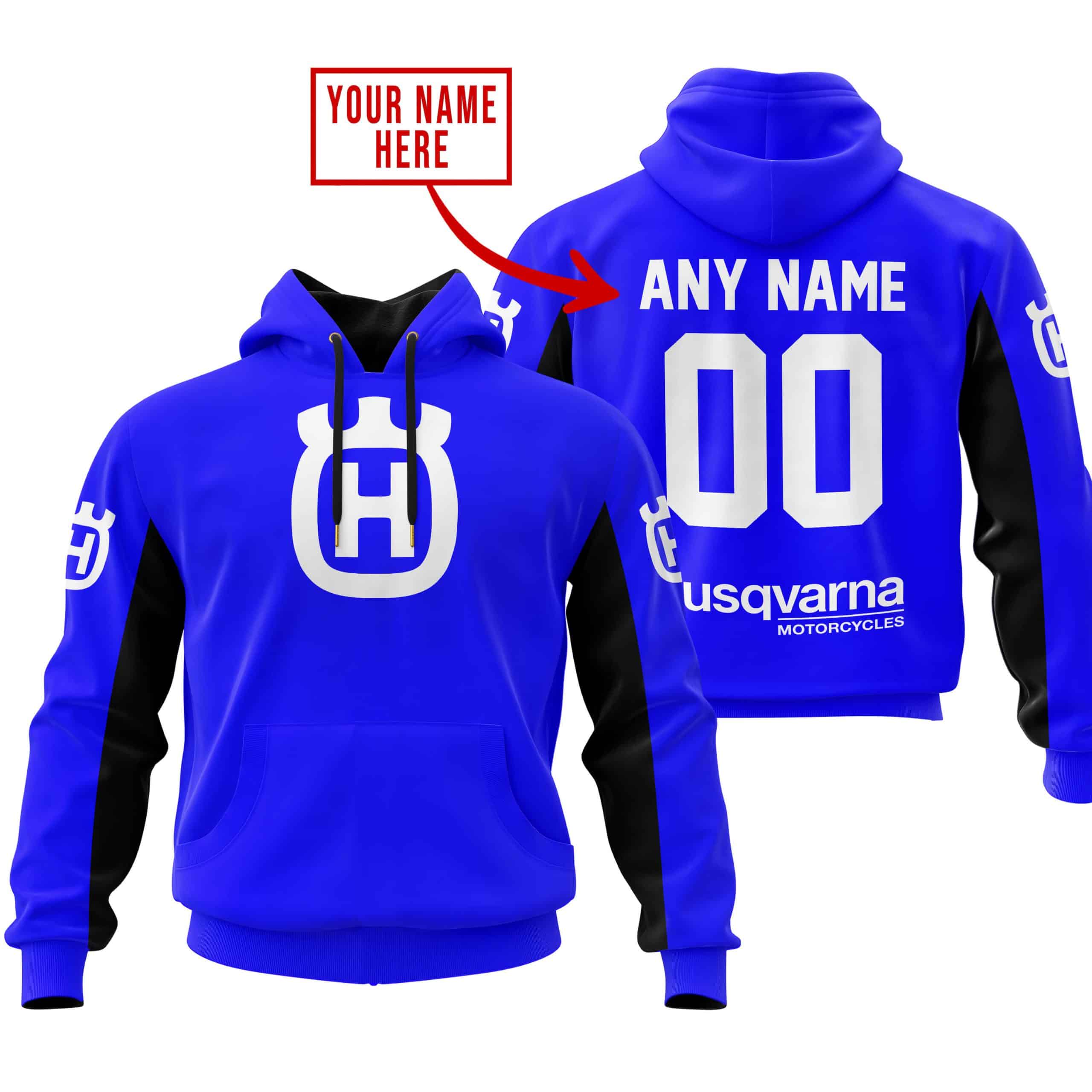 CUSTOM NAME RACING - LIMITED EDITION - HUSQVARNA - BLUE V2