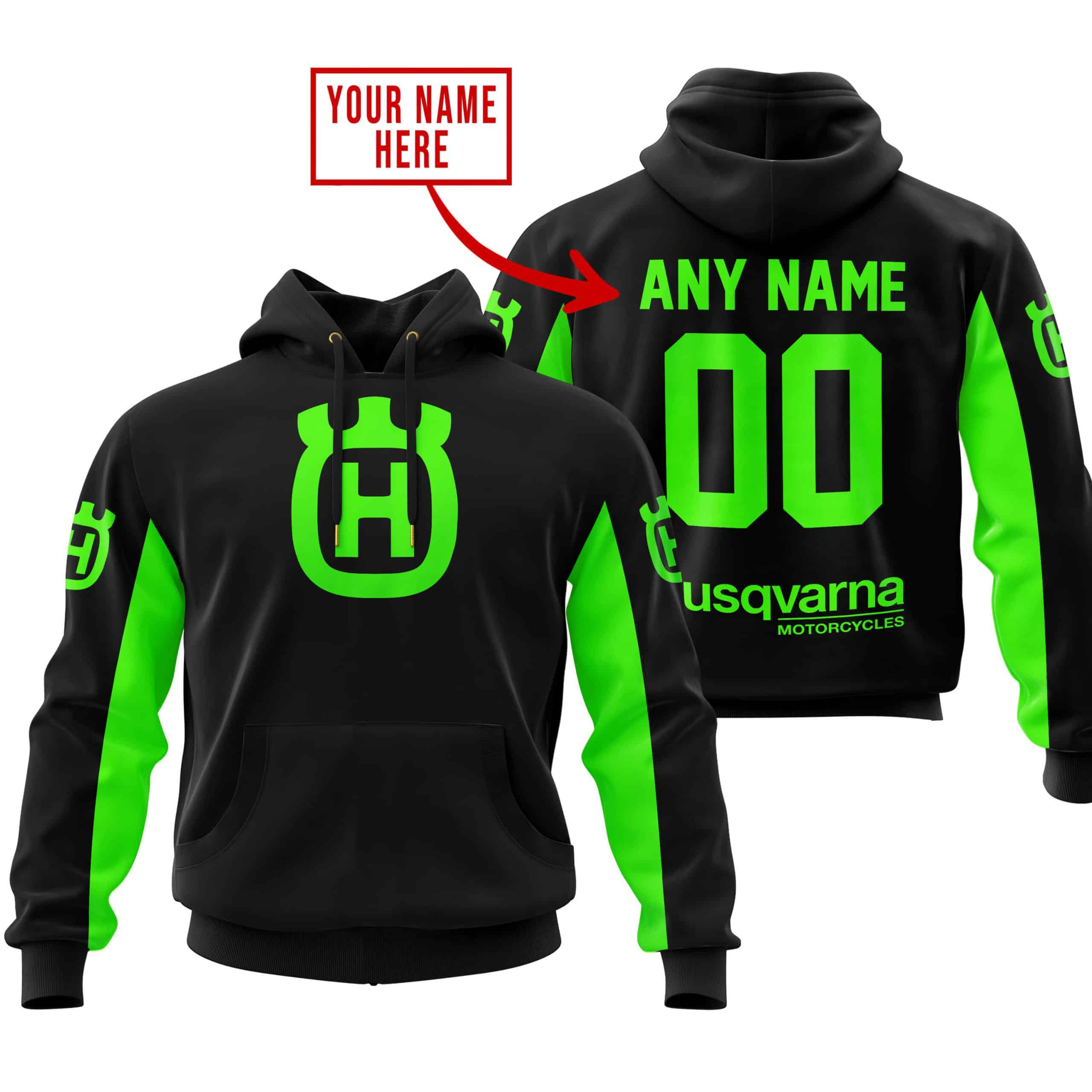 CUSTOM NAME RACING - LIMITED EDITION - HUSQVARNA - GREEN