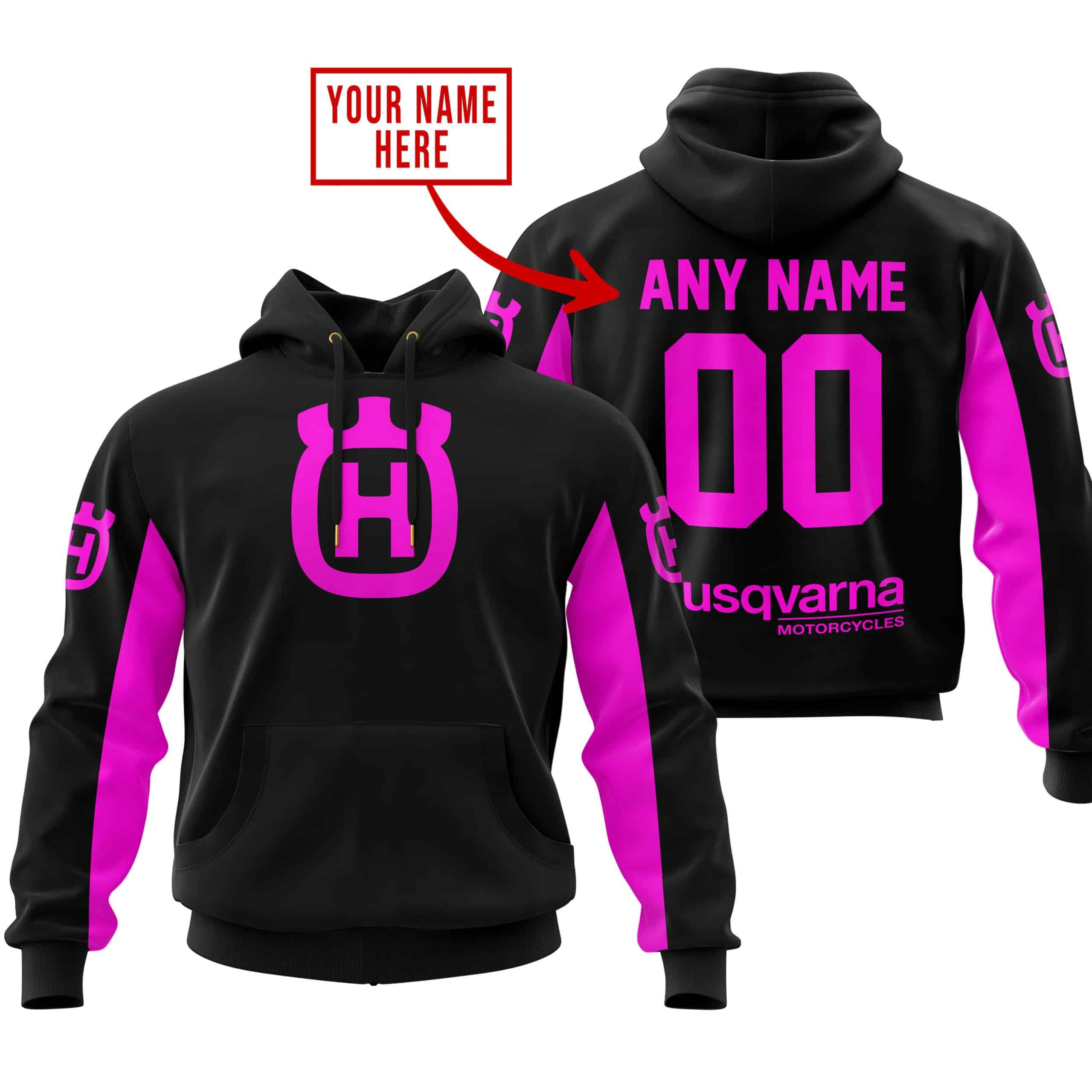 CUSTOM NAME RACING - LIMITED EDITION - HUSQVARNA - PINK