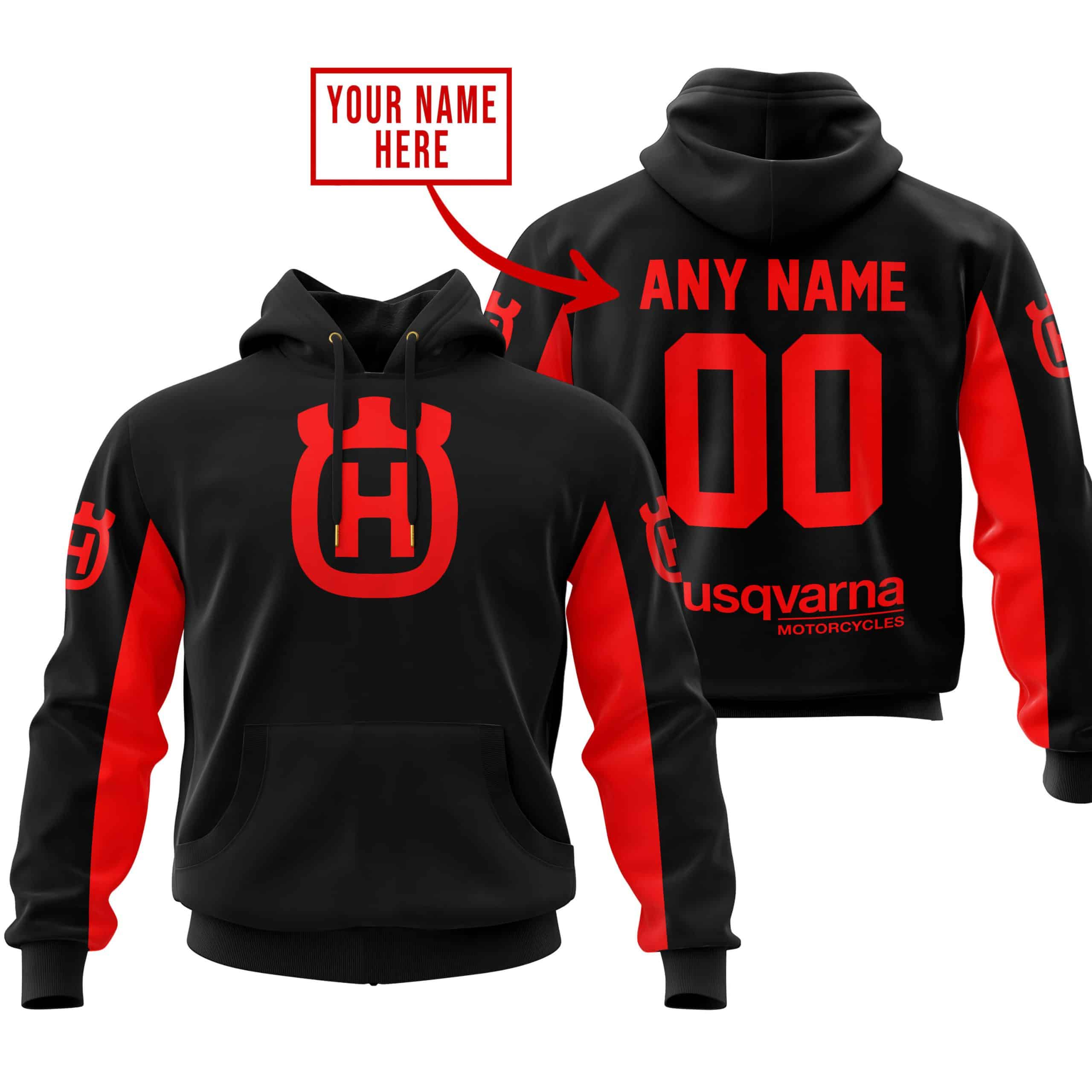 CUSTOM NAME RACING - LIMITED EDITION - HUSQVARNA - RED