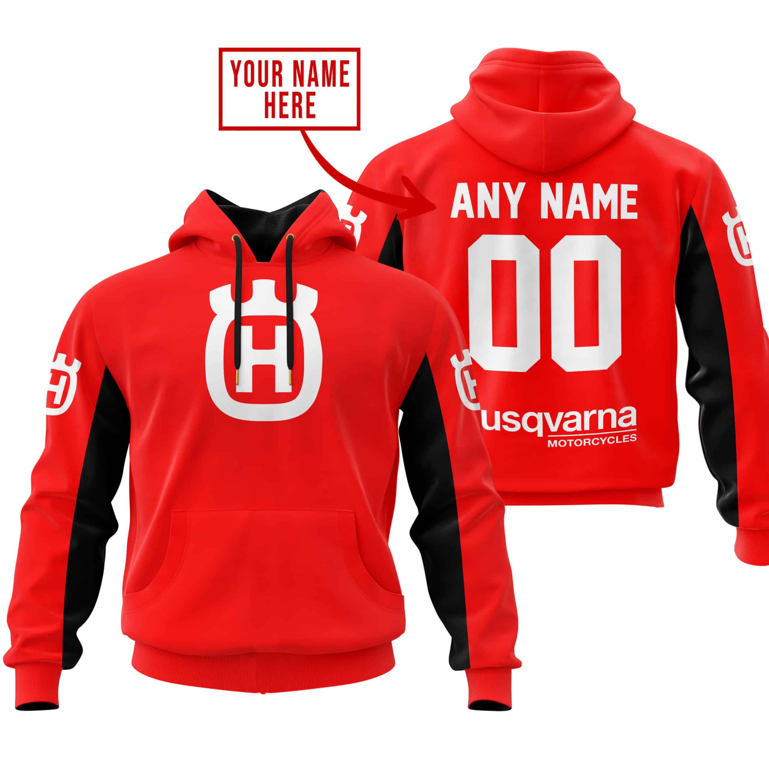 CUSTOM NAME RACING - LIMITED EDITION - HUSQVARNA - RED V2
