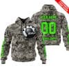 LIMITED EDITION PRODUCTS  - US ARMY - CAN AM RACING - CUSTOM NAME - GREEN
