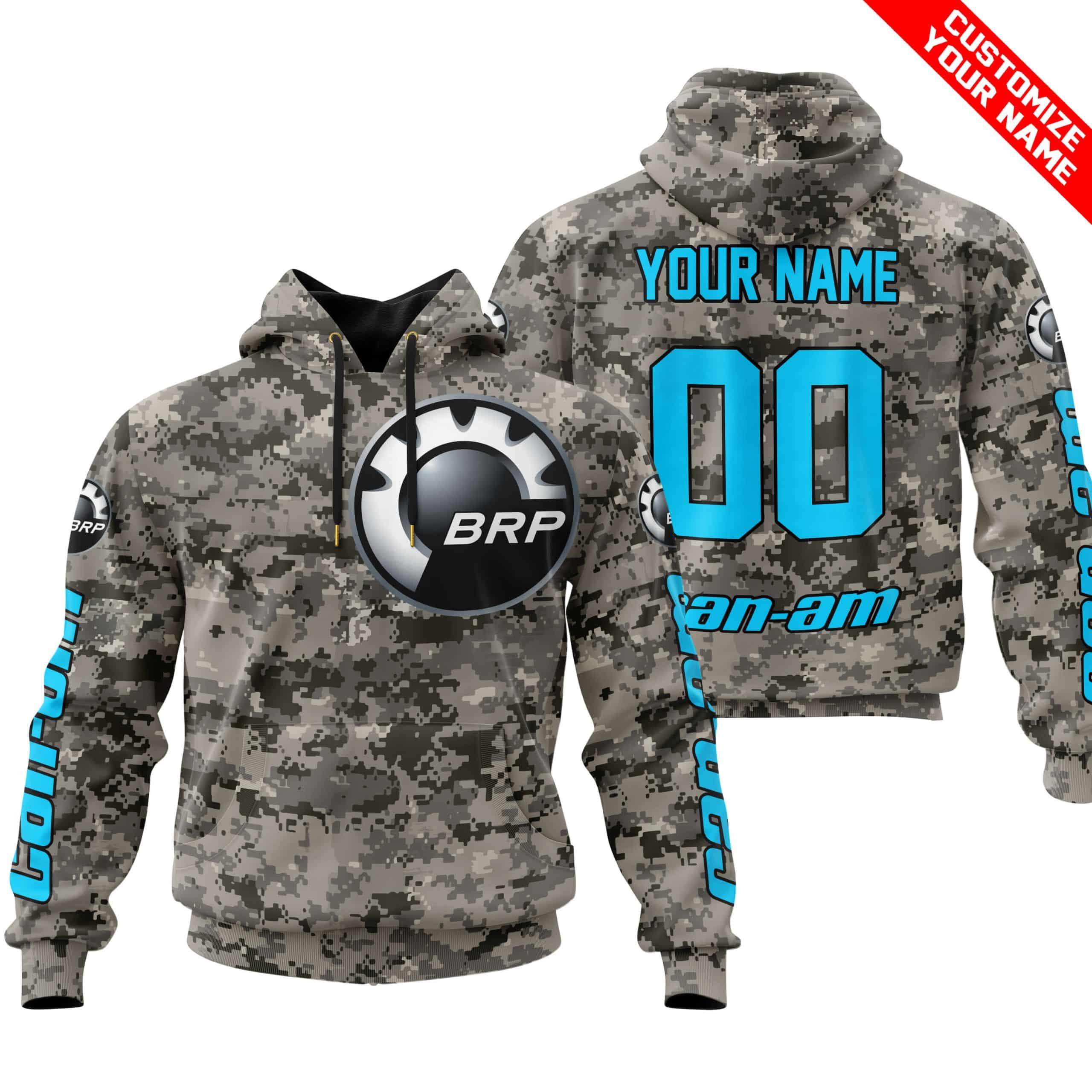 LIMITED EDITION PRODUCTS  - US ARMY - CAN AM RACING - CUSTOM NAME - SKY BLUE