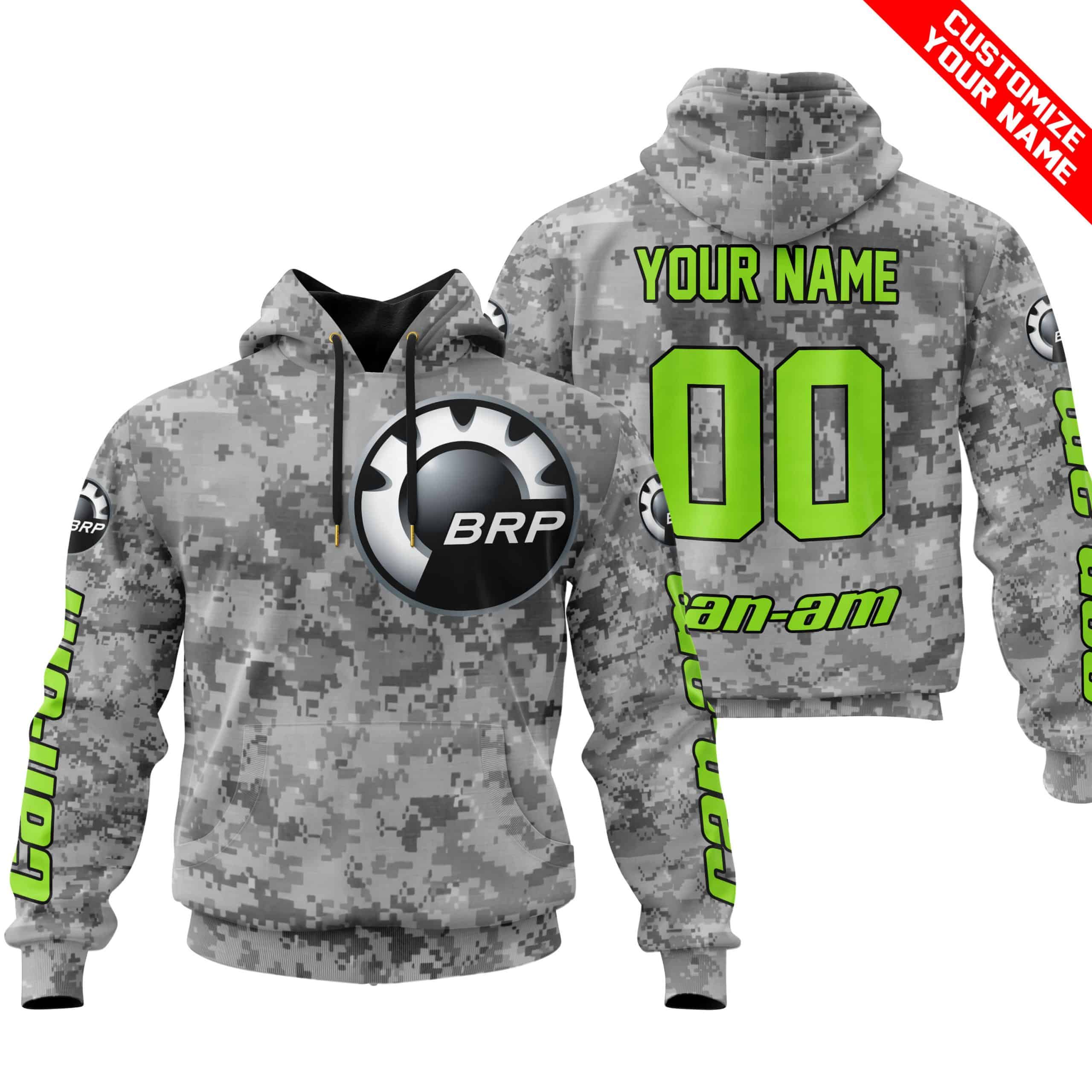 LIMITED EDITION PRODUCTS - US ARMY V1 - CAN AM RACING - CUSTOM NAME - GREEN 1