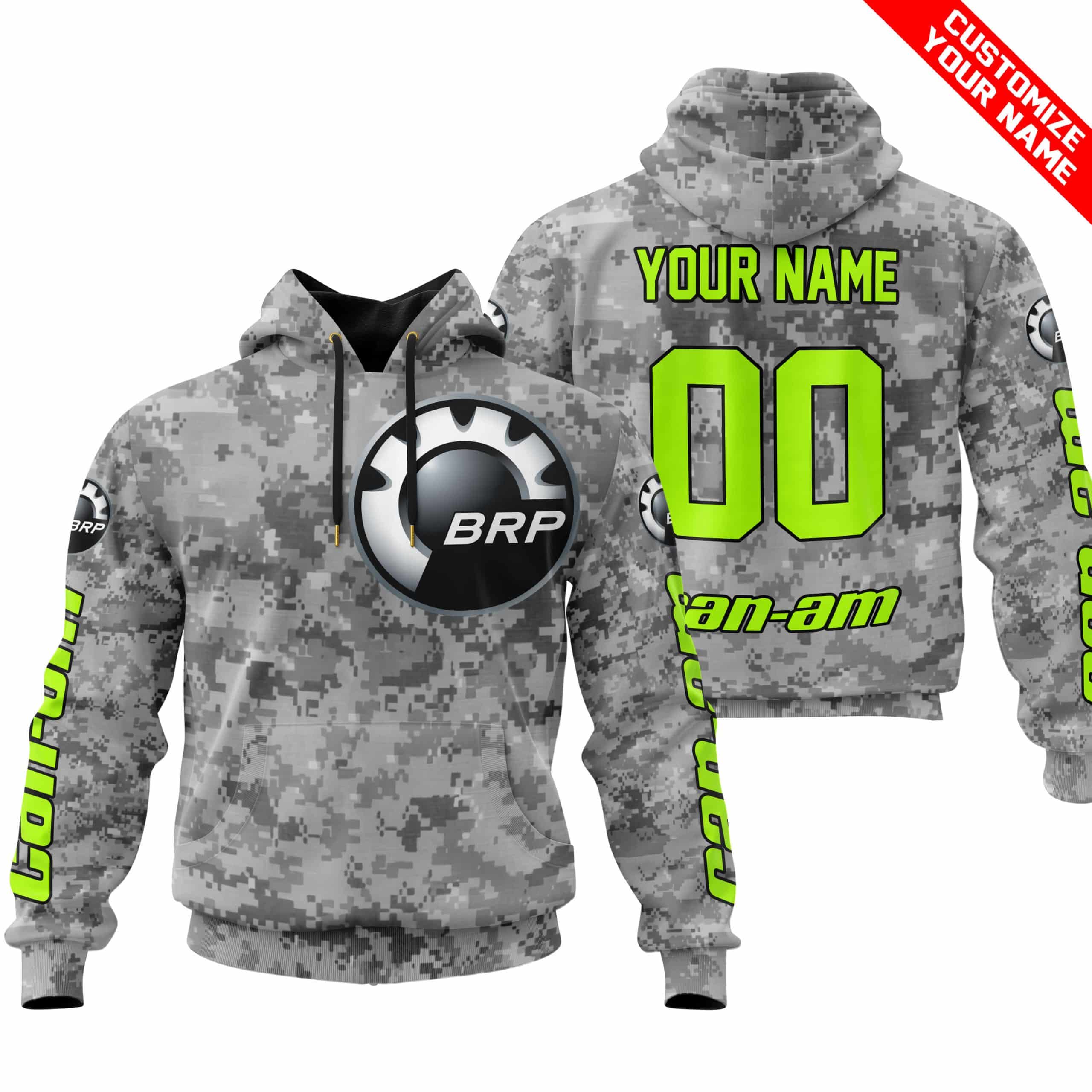 LIMITED EDITION PRODUCTS - US ARMY V1 - CAN AM RACING - CUSTOM NAME - NEON