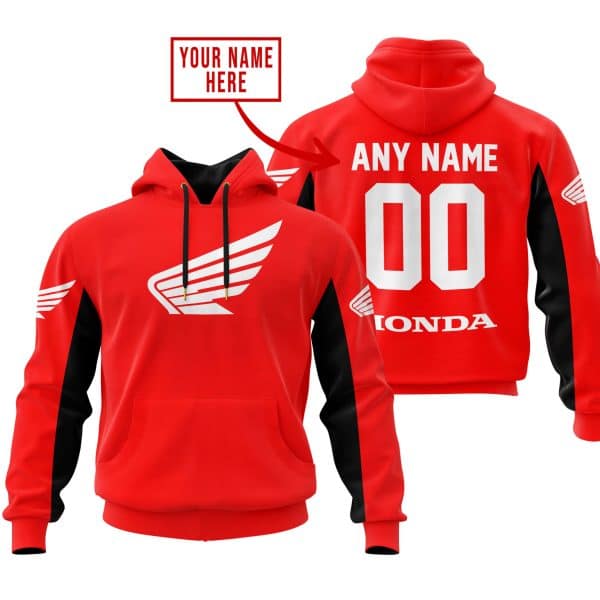 CUSTOM NAME RACING - LIMITED EDITION - HONDA - RED V2