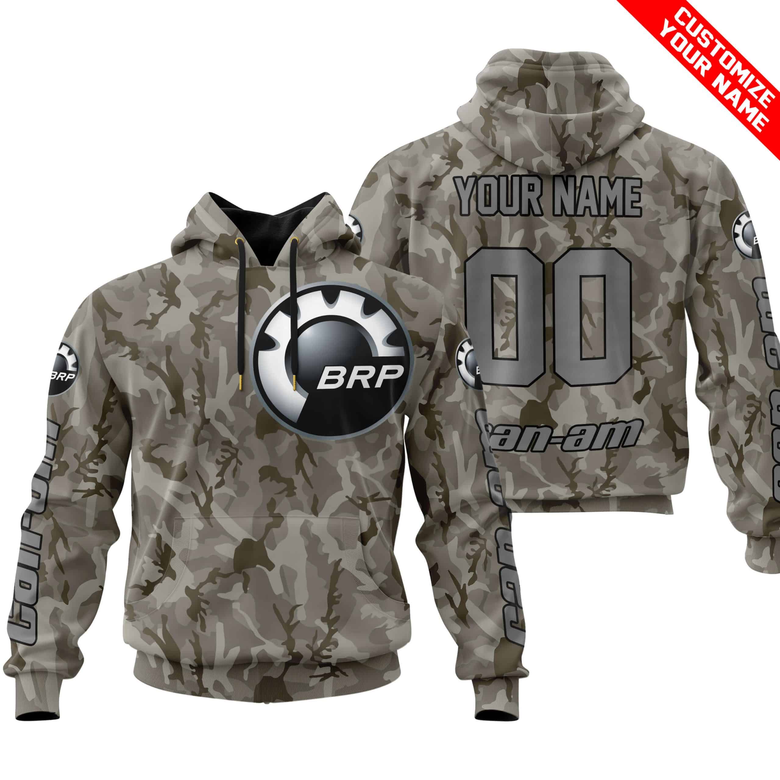 LIMITED EDITION PRODUCTS - US ARMY V2 - CAN AM RACING - CUSTOM NAME - GREY