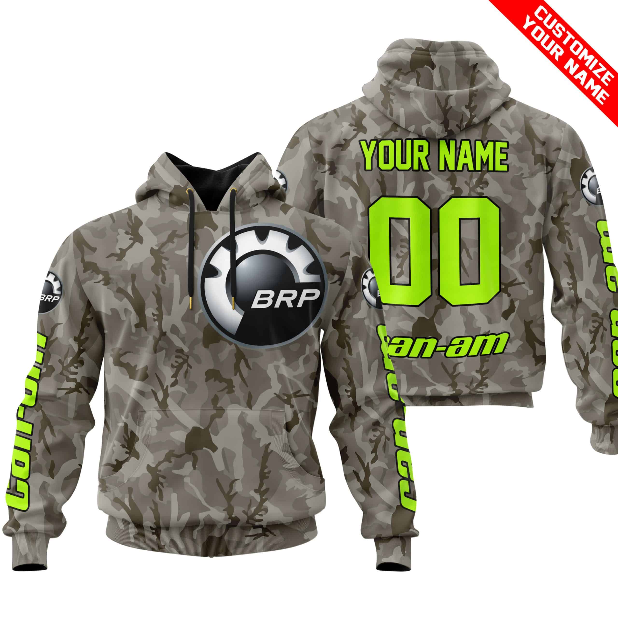 LIMITED EDITION PRODUCTS - US ARMY V2 - CAN AM RACING - CUSTOM NAME - NEON