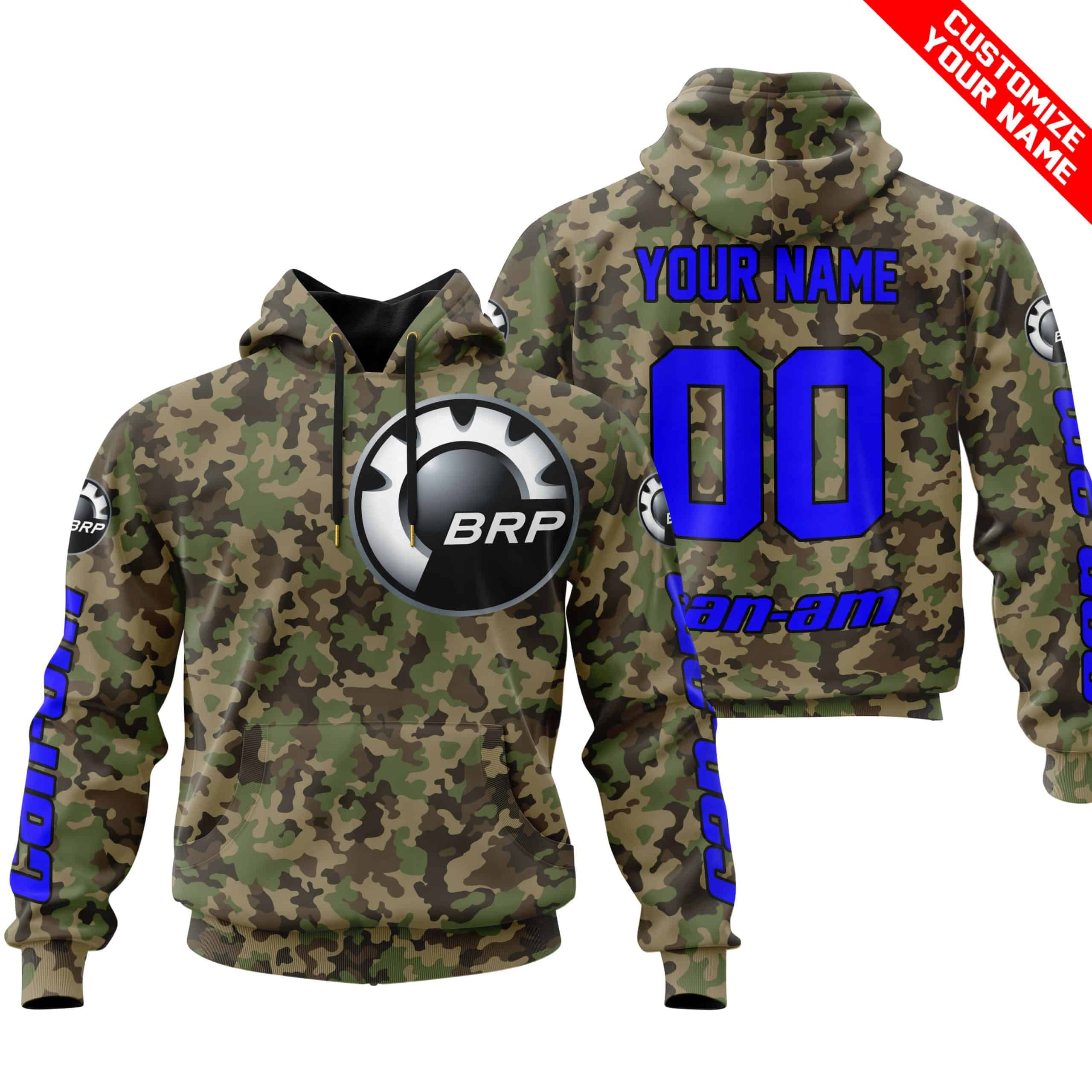 LIMITED EDITION PRODUCTS - US ARMY V3 - CAN AM RACING - CUSTOM NAME - BLUE