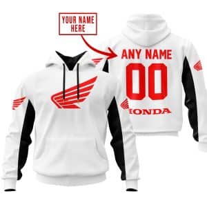 CUSTOM NAME RACING - LIMITED EDITION - HONDA - WHITE V2