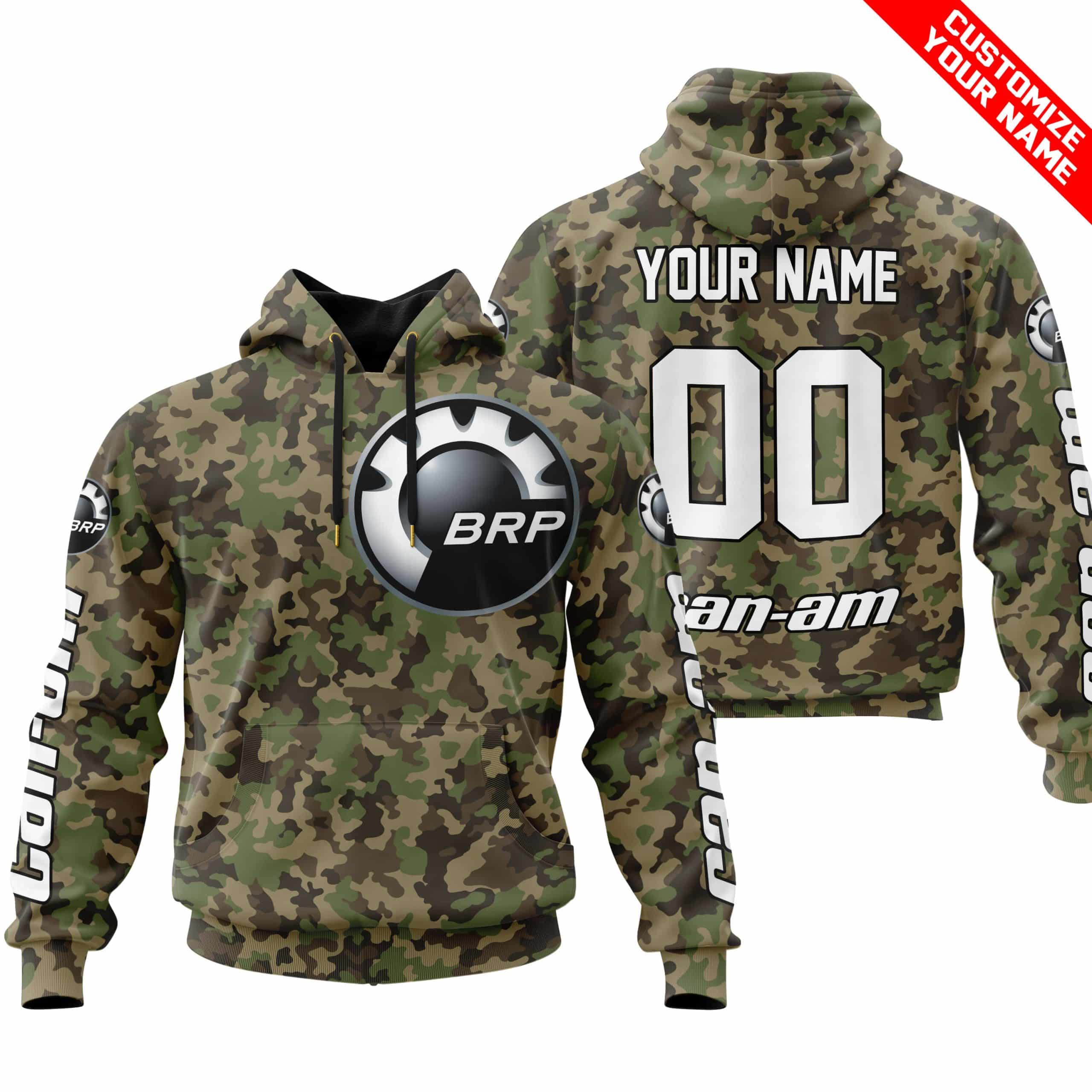 LIMITED EDITION PRODUCTS - US ARMY V3 - CAN AM RACING - CUSTOM NAME - WHITE