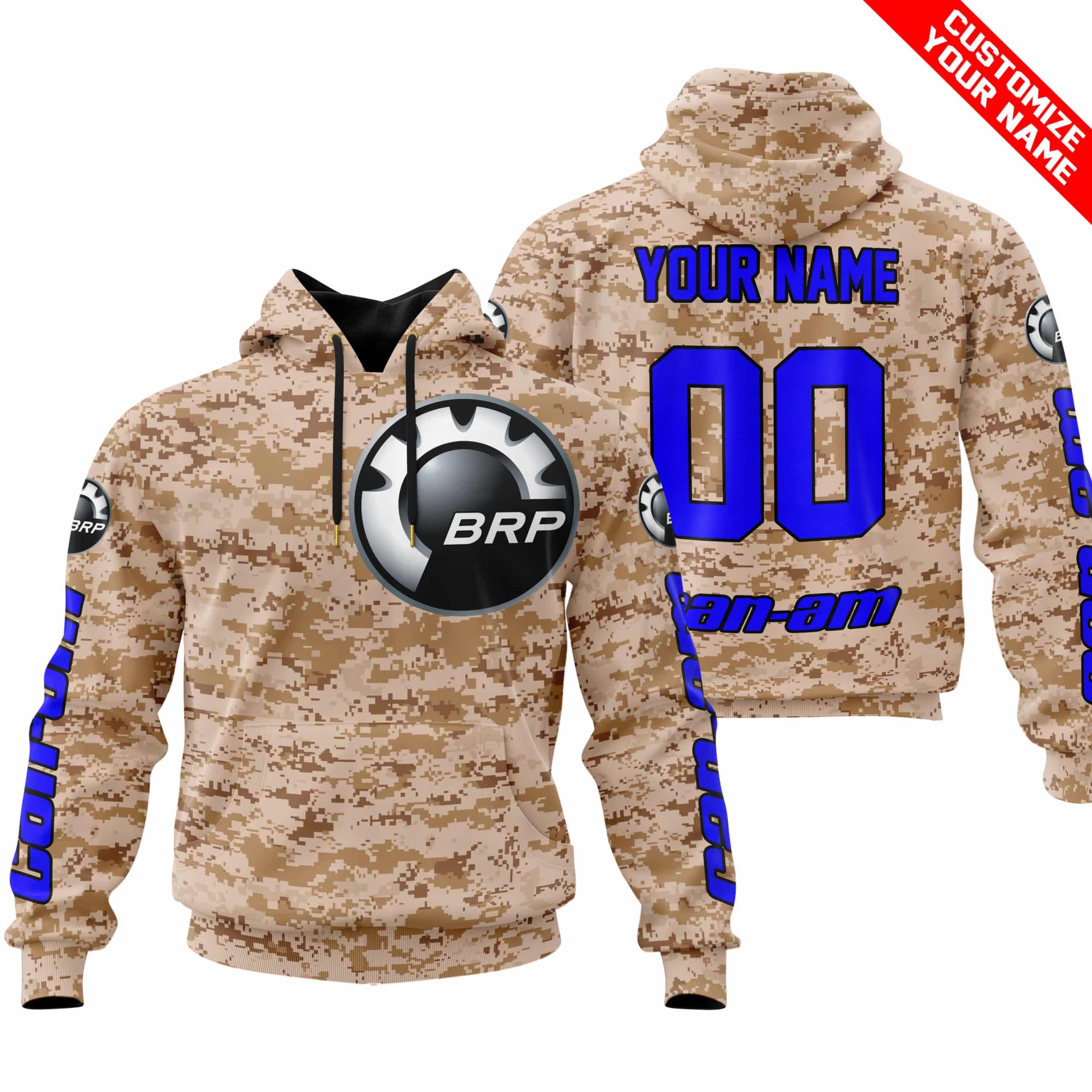LIMITED EDITION PRODUCTS - US MARINE - CAN AM RACING - CUSTOM NAME - BLUE
