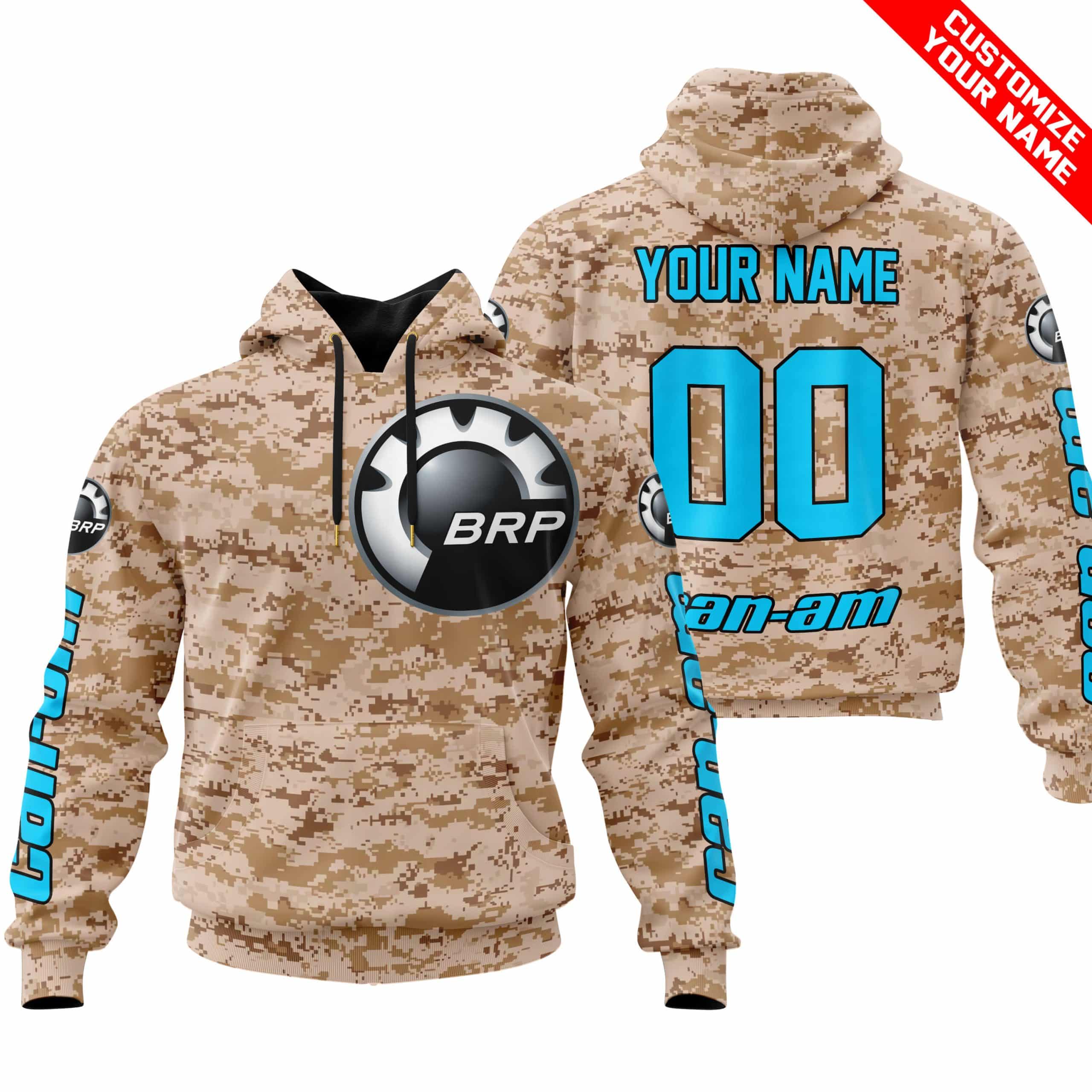 LIMITED EDITION PRODUCTS - US MARINE - CAN AM RACING - CUSTOM NAME - SKY BLUE