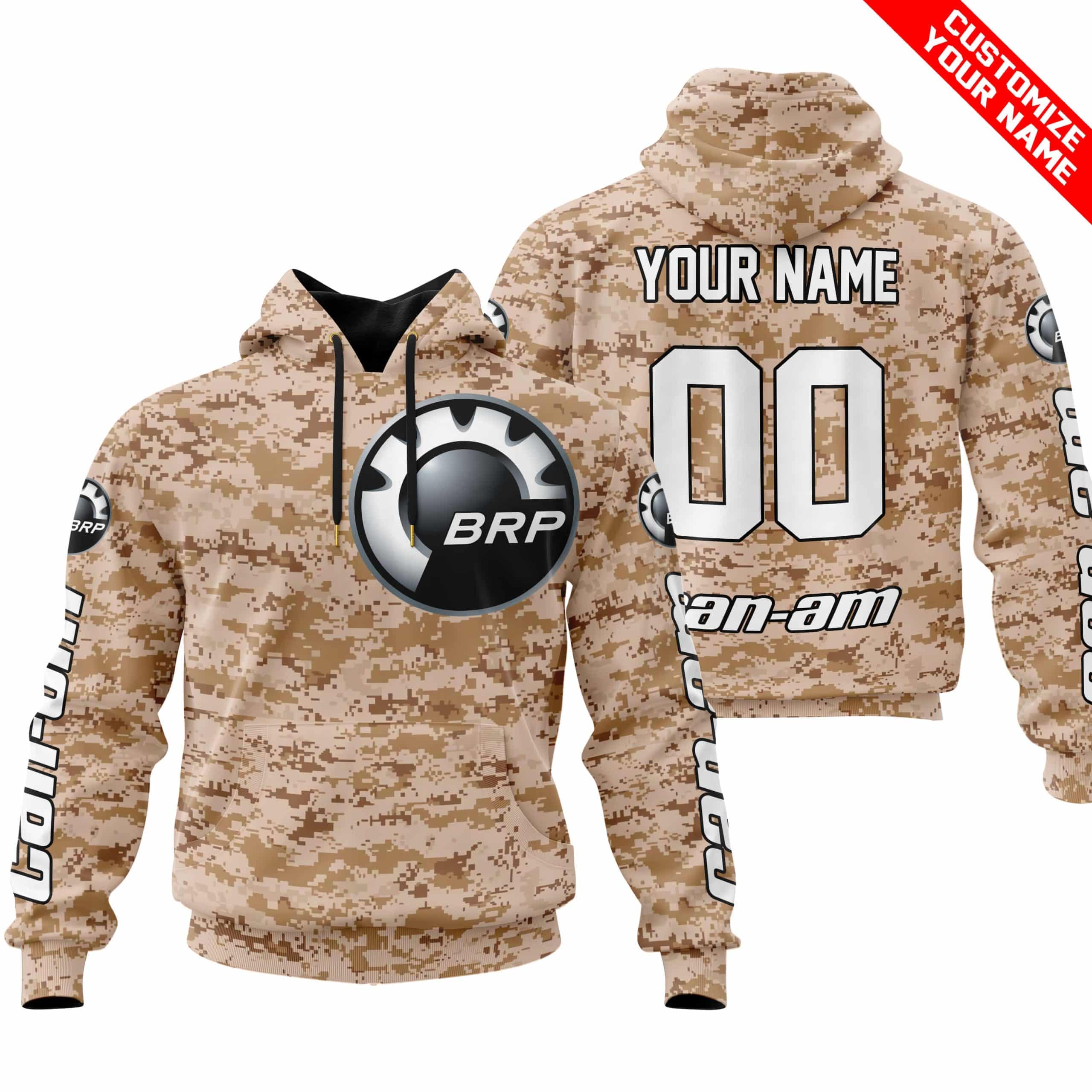 LIMITED EDITION PRODUCTS - US MARINE - CAN AM RACING - CUSTOM NAME - WHITE