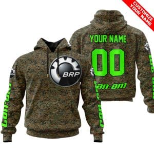 LIMITED EDITION PRODUCTS - US MARINE V1 - CAN AM RACING - CUSTOM NAME - GREEN