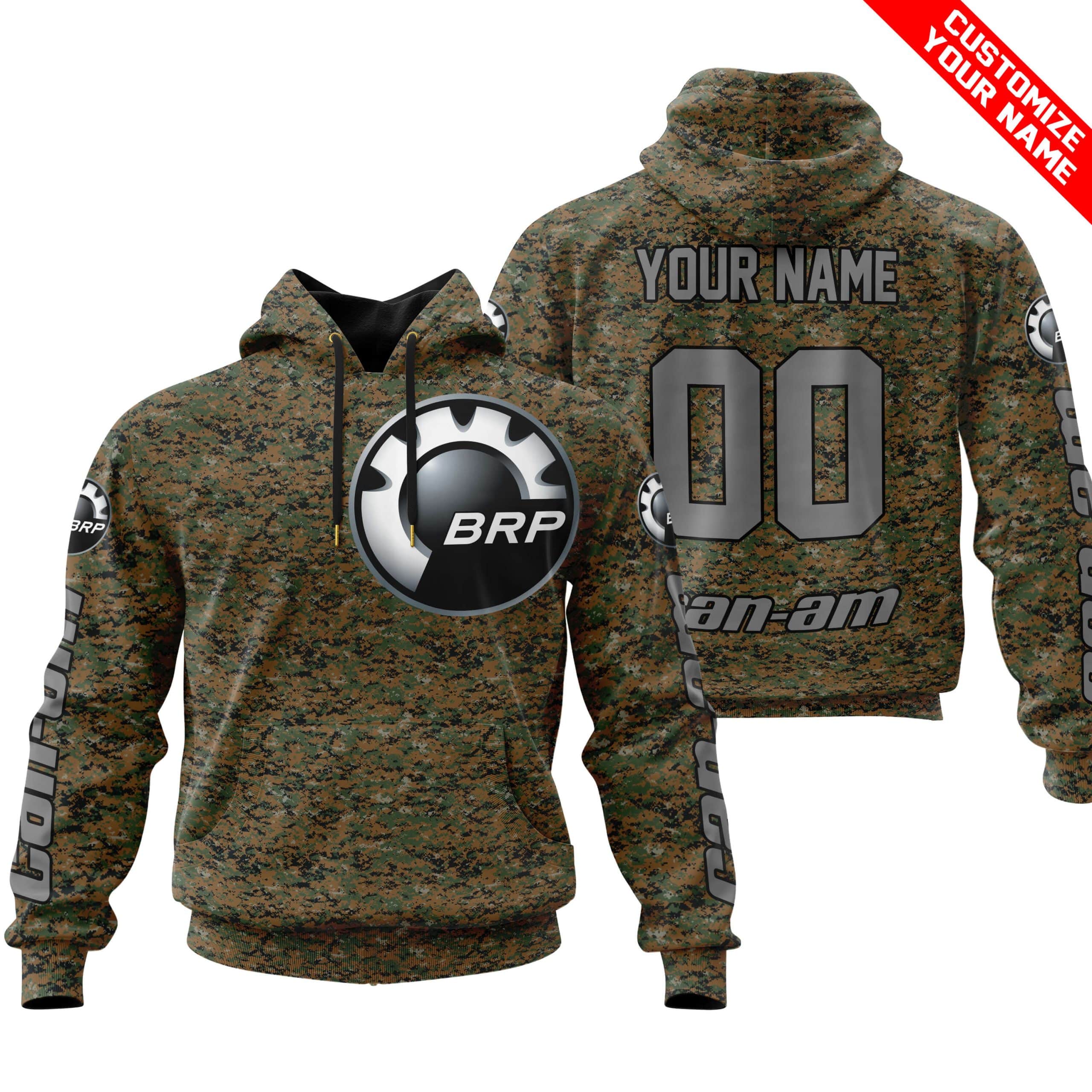 LIMITED EDITION PRODUCTS - US MARINE V1 - CAN AM RACING - CUSTOM NAME - GREY