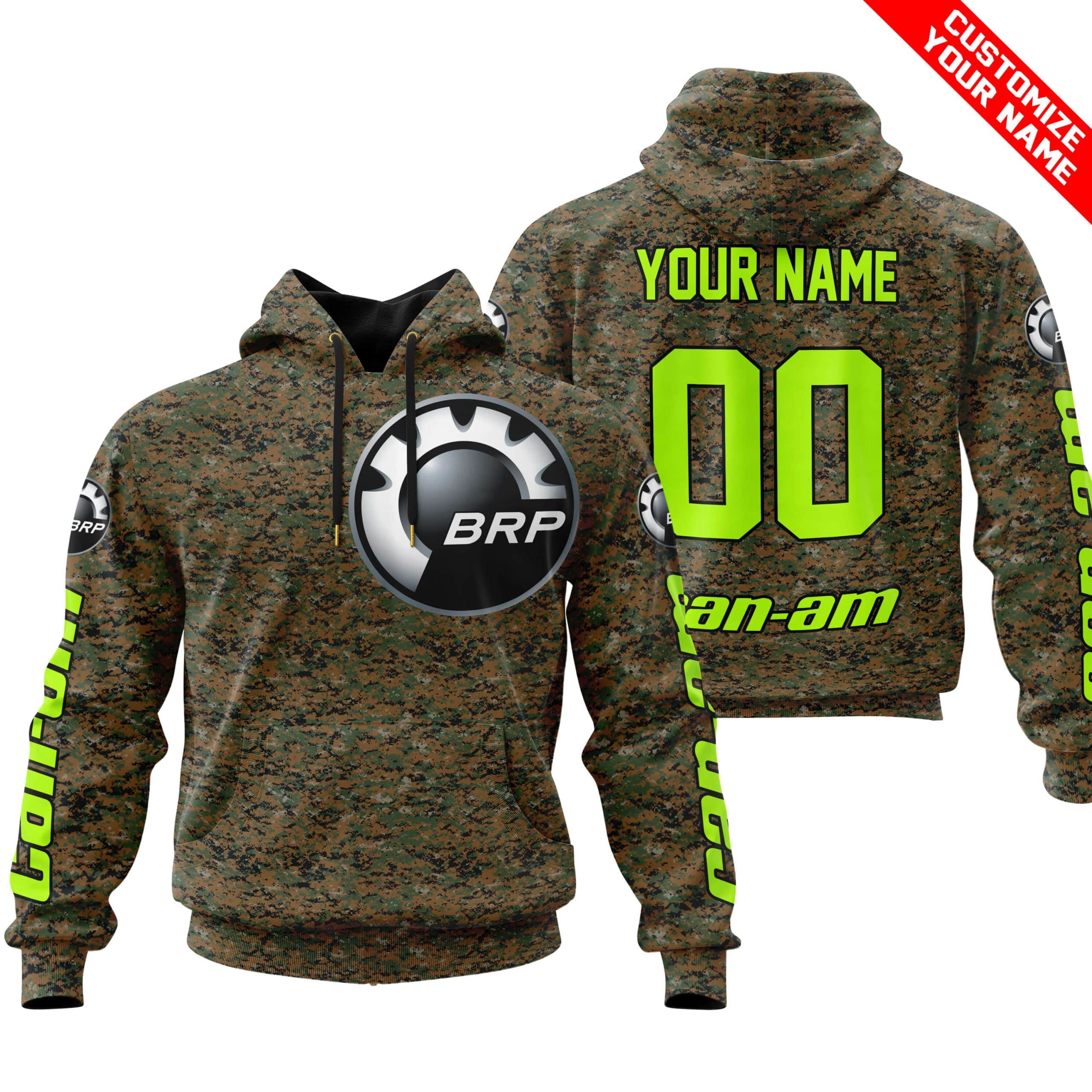 LIMITED EDITION PRODUCTS - US MARINE V1 - CAN AM RACING - CUSTOM NAME - NEON