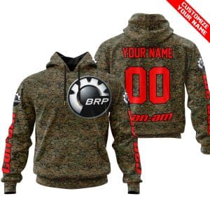 LIMITED EDITION PRODUCTS - US MARINE V1 - CAN AM RACING - CUSTOM NAME - RED