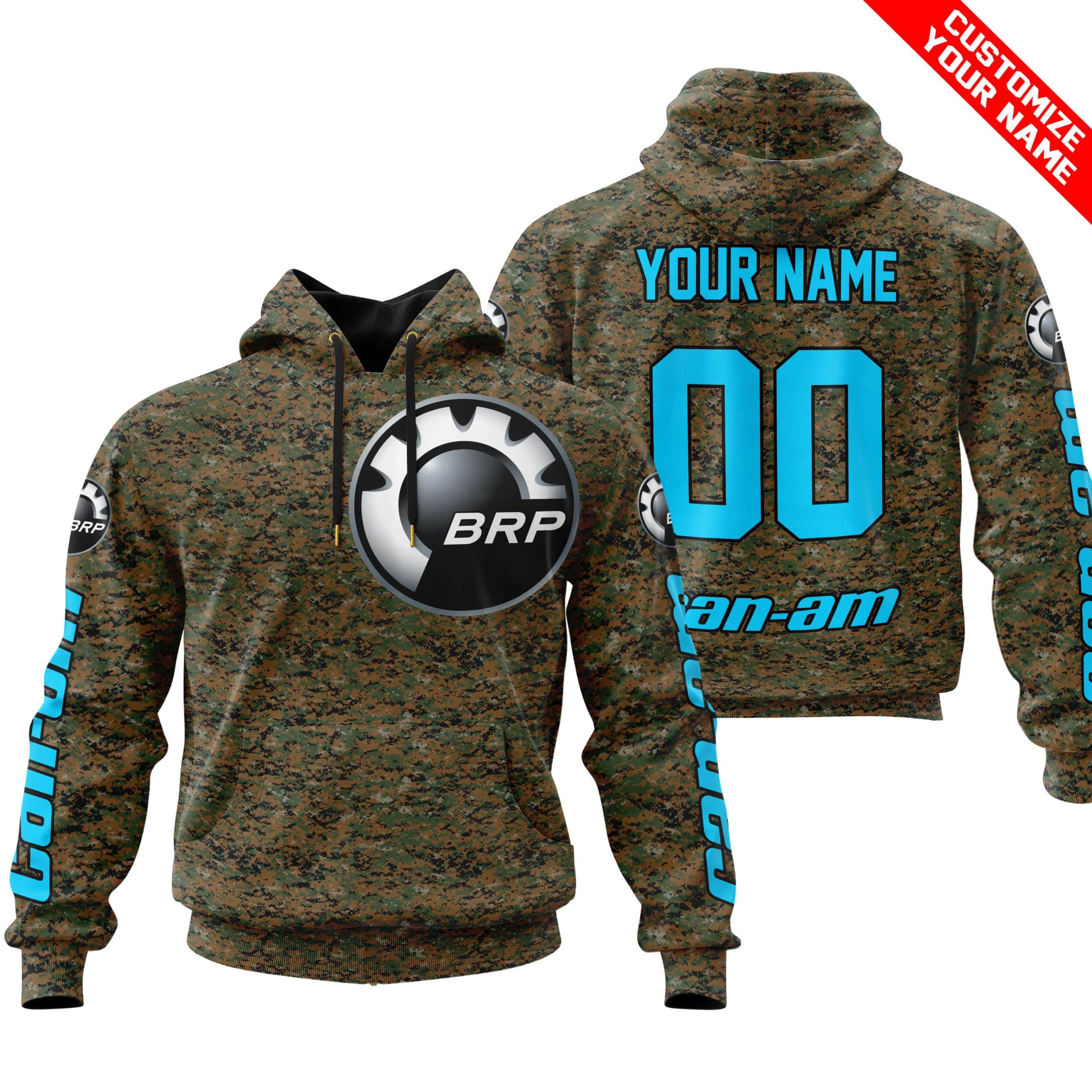 LIMITED EDITION PRODUCTS - US MARINE V1 - CAN AM RACING - CUSTOM NAME - SKY BLUE